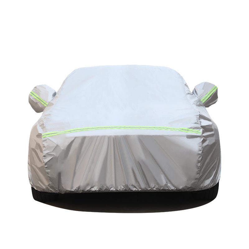 Car Garment Dupont Oxford Fleece-Lined Sunscreen Waterproof Heat Insulation Cover All-Season Universal Car Cover - Image 1