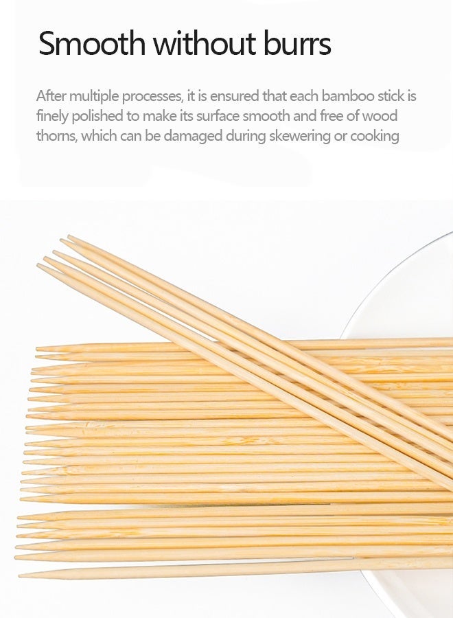 Barbecue Tools Set A （100-Piece Wooden Skewers, 1-Piece Barbecue Basket, 10-Piece Barbecue Skewers） - Image 3