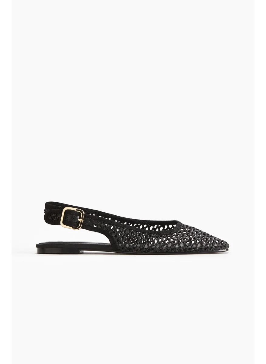 H&M Mesh Slingback Sandals