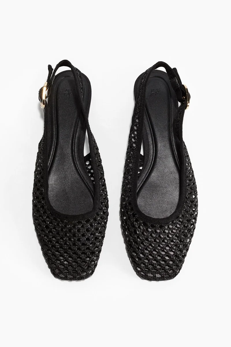 H&M Mesh Slingback Sandals