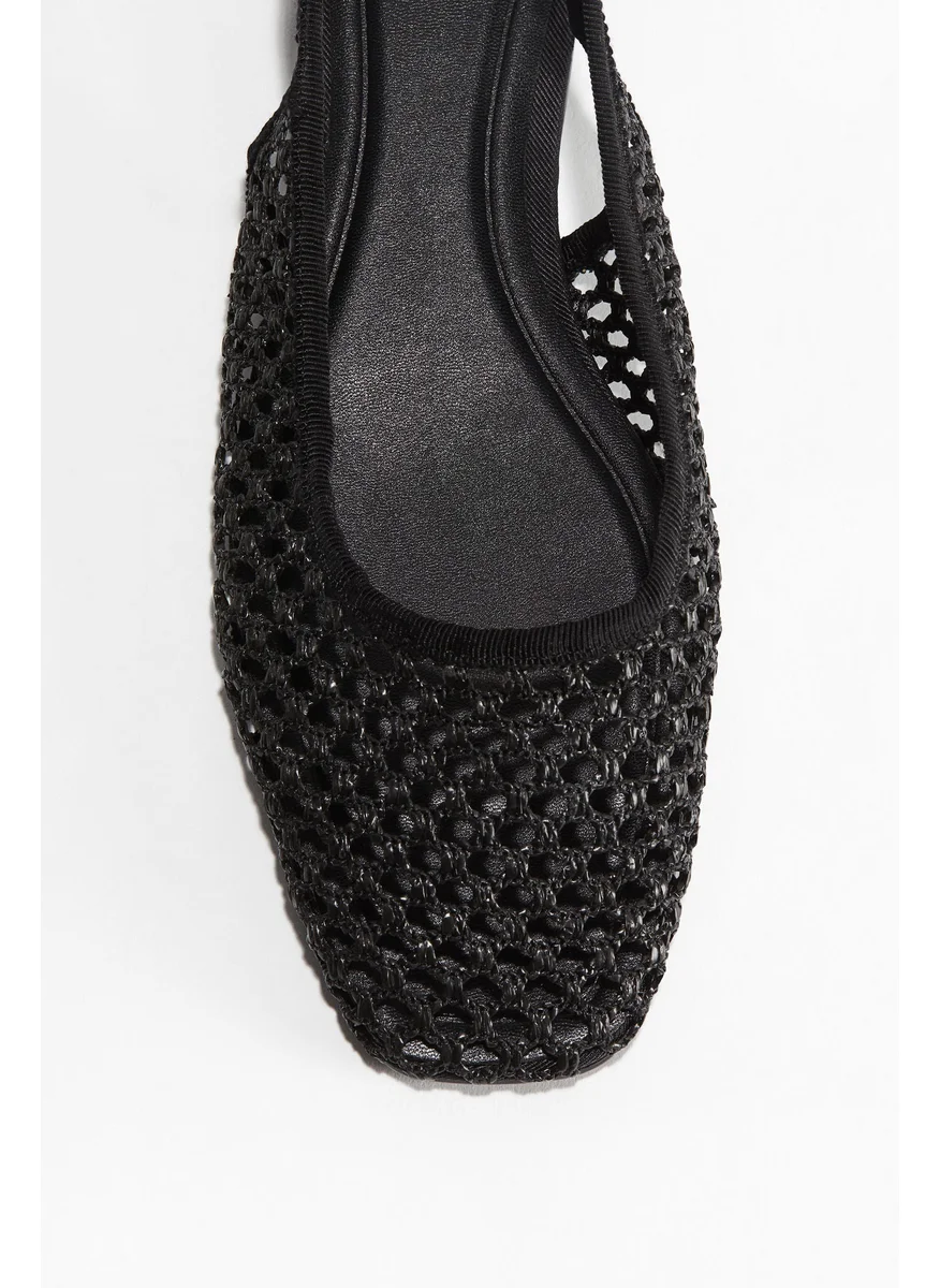 H&M Mesh Slingback Sandals