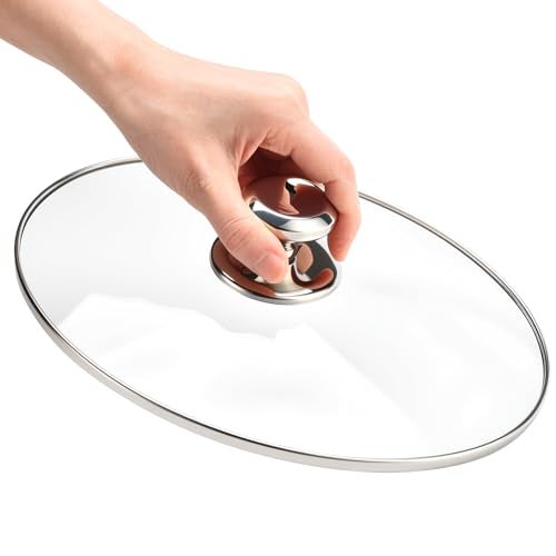 SUKABU Oval Glass Lid 4 Quart Replacement for Hamilton Beach 33443 Slow Cooker, 4qt Slow Crock Pot Lid Replacement, Clear Cooker Crock Pot Lid Replacement Part - Image 4
