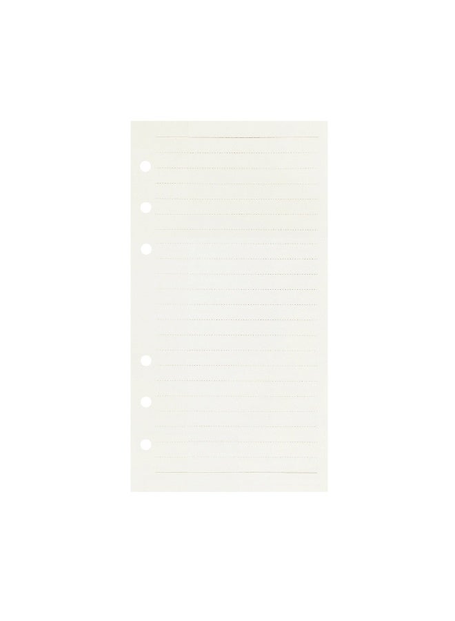 Zelten 1 Pack A6 80 Sheets/160 Pages 4 in 1 Lined Squared Dotted Blank Loose Leaf Punched Paper Refills Paper for 6 Hole Binder Personal Organizer Diary Notebook Refillable Planner - Image 4