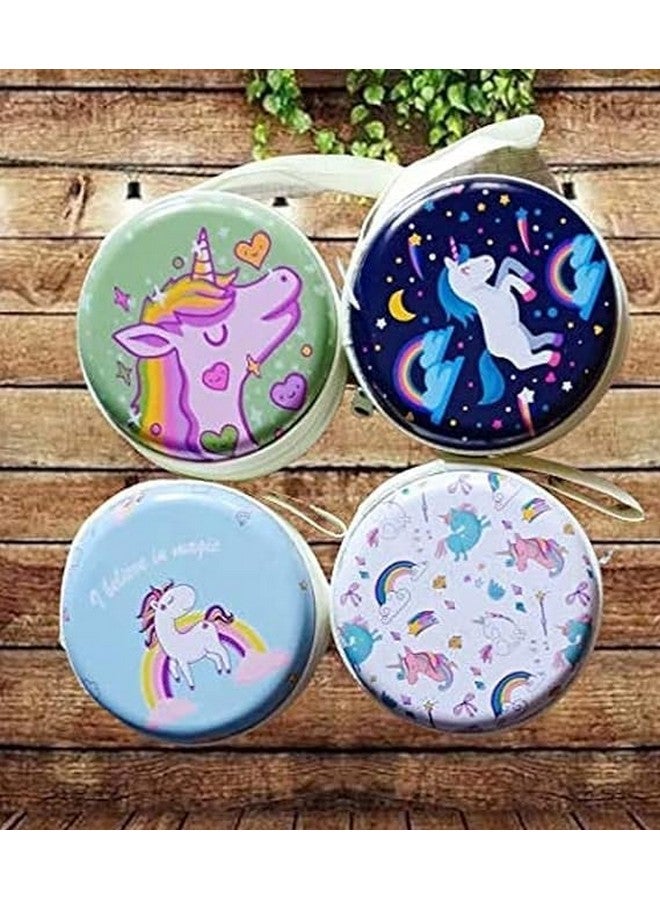 PARTEET Unicorn Printed Multipurpose Coin - Earphone Pouch Return Gift (Pack of 6) - Image 4