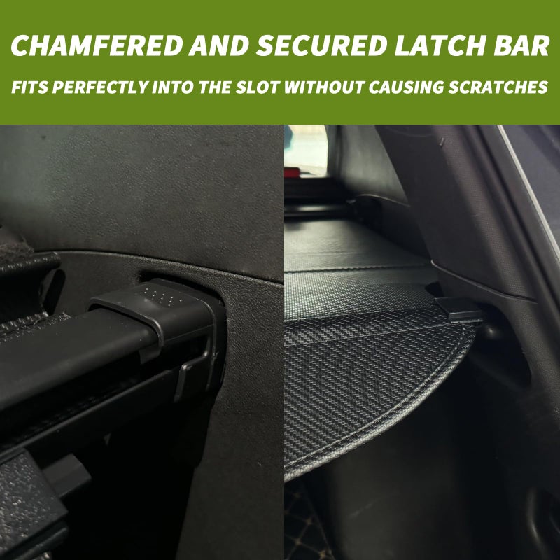 Blycorul Trunk Cargo Cover for Chevy Equinox GMC Terrain 2025 2026, with Carbon Fiber Texture, Anti - Peeping Retractable Security Shade for Privacy, SUV Accessories (No Equinox EV) - Image 5