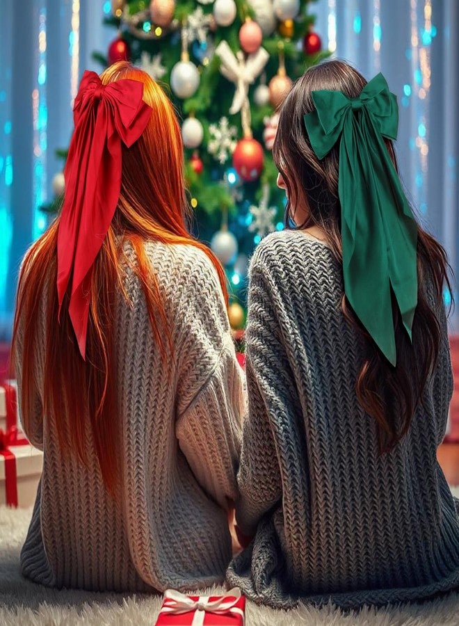 ولهيف مجموعة من 20 ربطة شعر ساتان للنساء من WLLHYF، كبيرة الحجم، ذات أطراف طويلة، مزينة بدبابيس شعر ناعمة كالحرير، إكسسوارات شعر فرنسية عتيقة للفتيات الأميرات. - Image 4