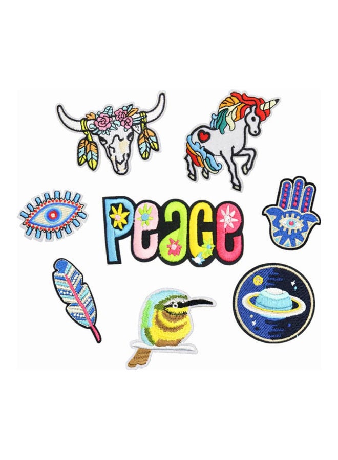 NIBEMINENT 8-Piece Fashion DIY Embroidered Patch - Image 1