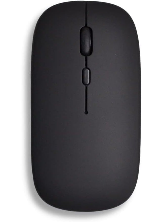 Slim Wireless Mouse – Silent Click 2.4GHz USB Optical Mouse Ultra-Thin Ergonomic Design for Laptop PC MacBook Portable Computer Mouse (Black) - Image 1