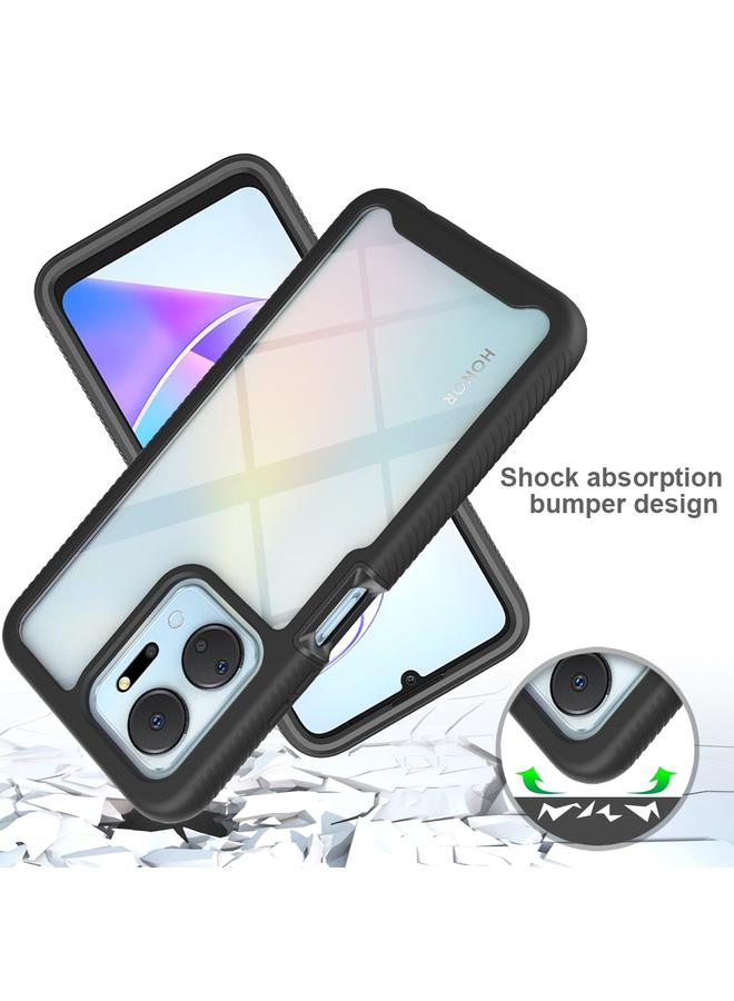 Green Tiger Honor X7a Starry Sky Full Body Hybrid Shockproof Phone Case with PET Film Royal Blue - Image 4