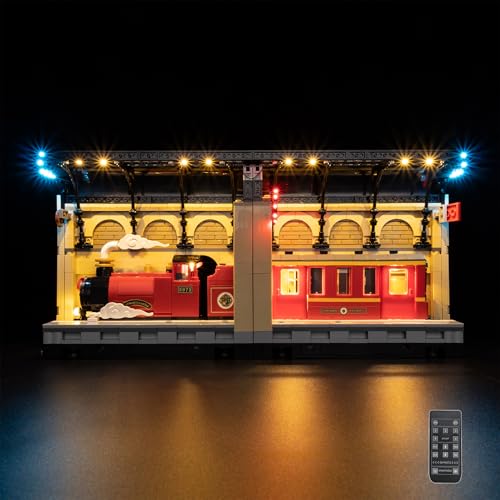 Nitemode LED Light Kit Compatible with Lego Harry Potter Book Nook Hogwarts Express 76450 Upgraded Remote Control MultiLight Effect Sequence Design Lighting AccessoriesNo Model - Image 1