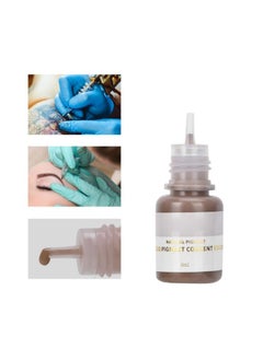 klarako Permanent Makeup Tattoo Inks Makeup Pigments Liquid Safe Tattoo Supply Light Coffee 8ml for Professional Eyebrow Eyeline Microblading Embroidery for Inks Cup for Eyebrow  - Image 1