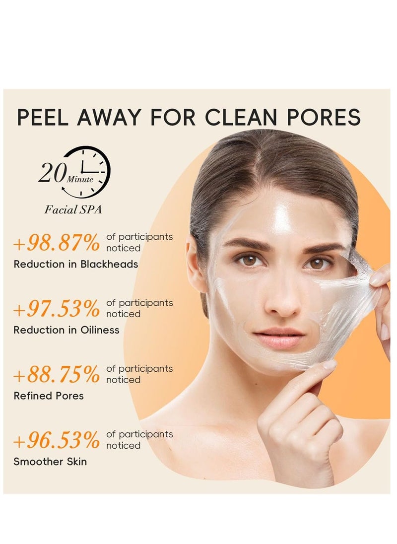 Laikou - Peel Off Face Masks, Vitamin C Hydrating Face Mask Skincare, Vitamin C Face Masks Beauty for Deep Cleansing & Purifying, Exfoliating Face Mask for Reduces Acne and Pores 50g - Image 1
