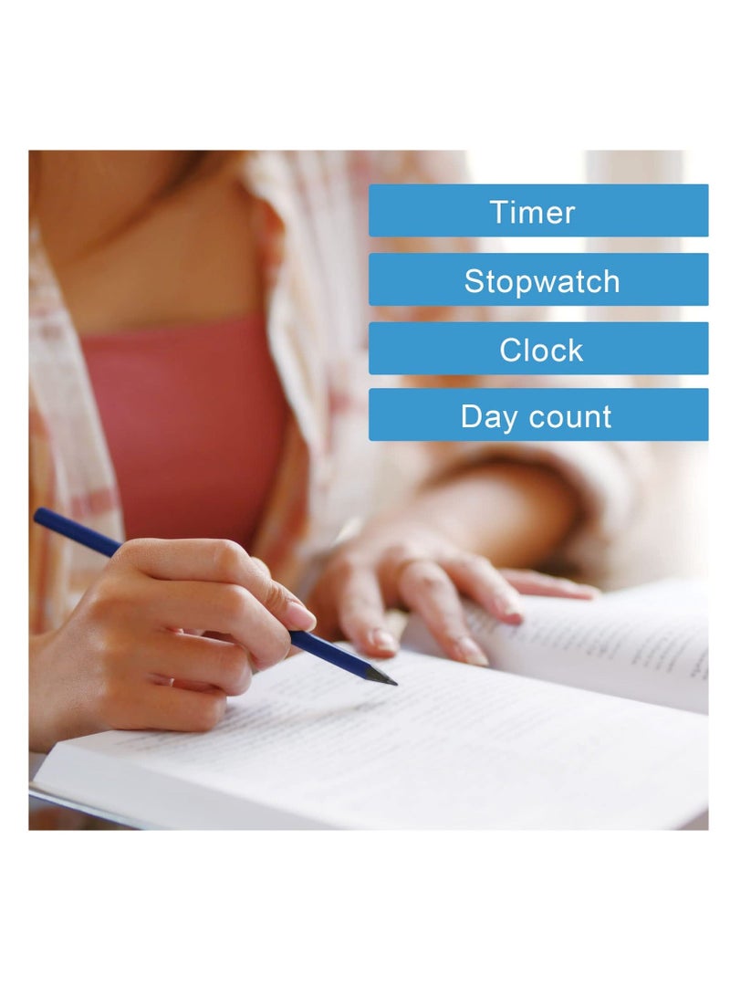 Learning Digital Timer, Large Button, Count Function, Loud Alarm, for Studying Cooking Sports Games Office  - Image 2
