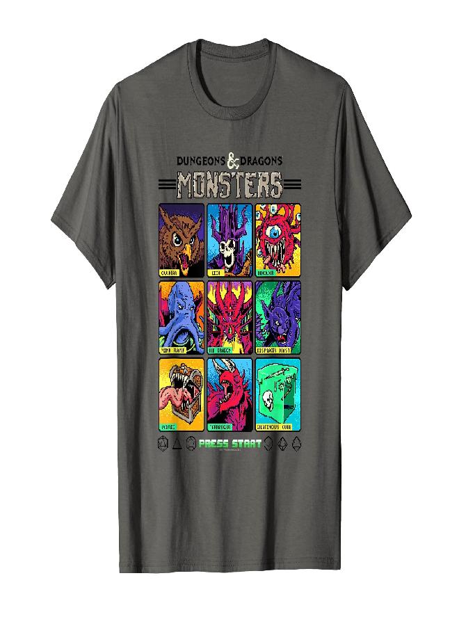 Dungeons & Dragons Wizards of the Coast Monster Select Menu T-Shirt - Image 2