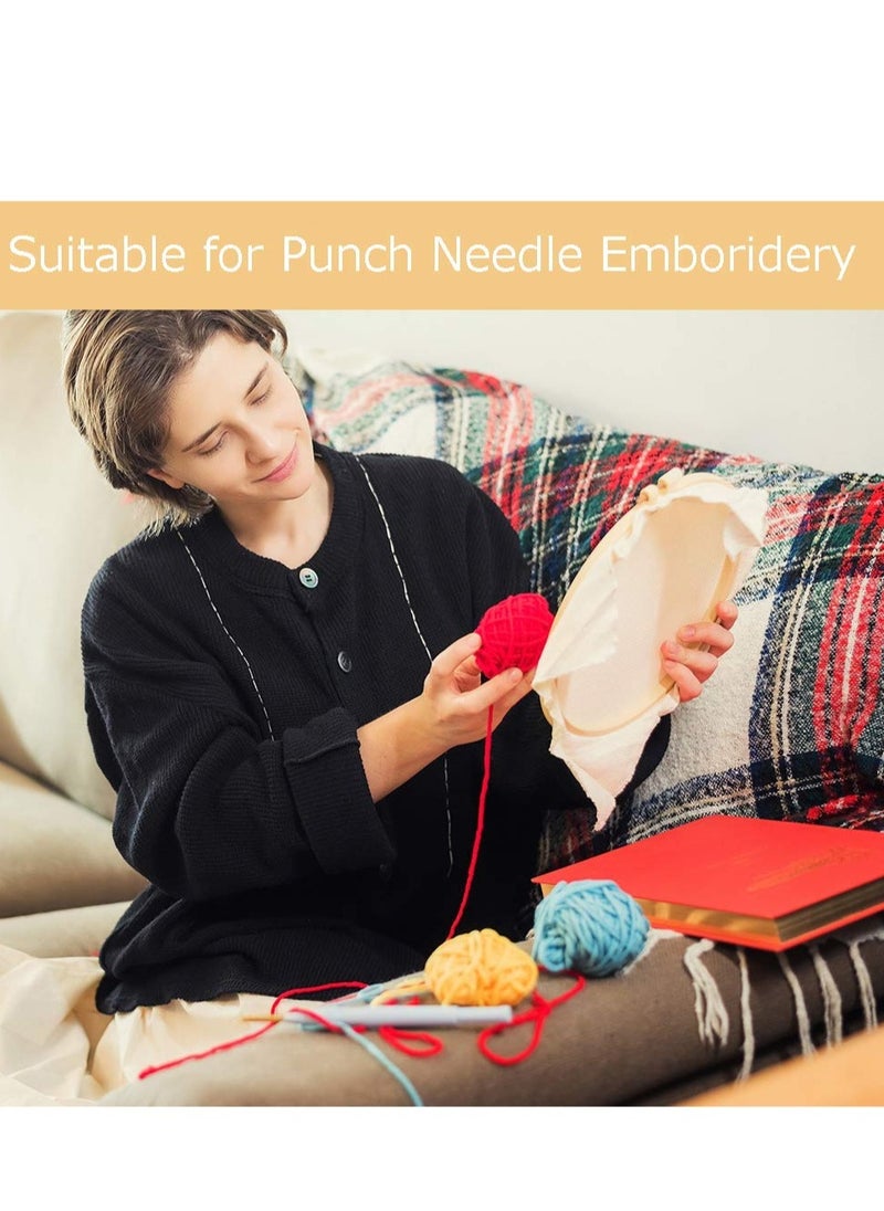 SYOSI - Punch Needle Fabric, Embroidery Fabric, Monks Cloth for Punch Needle Embroidery Rug-Punch & Pinch Needle, 26.4 x 19.3 Inch - Image 1