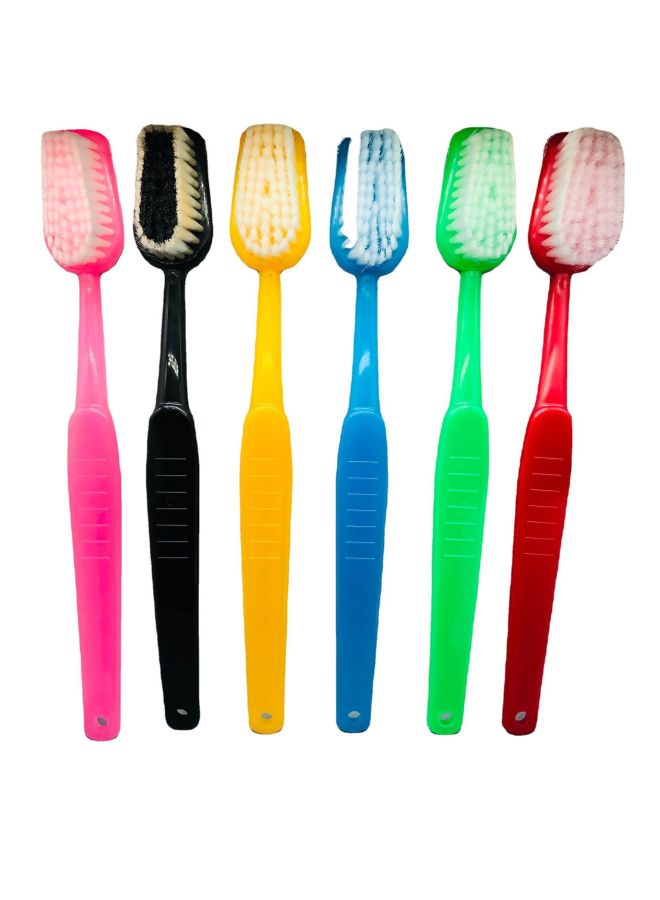 Large Toothbrush Shape BATHBRUSH Bath Scrub Back Large Toothbrush Hanging Bath Cleaning Soft Brush-Specifications:Yellow  - Image 4