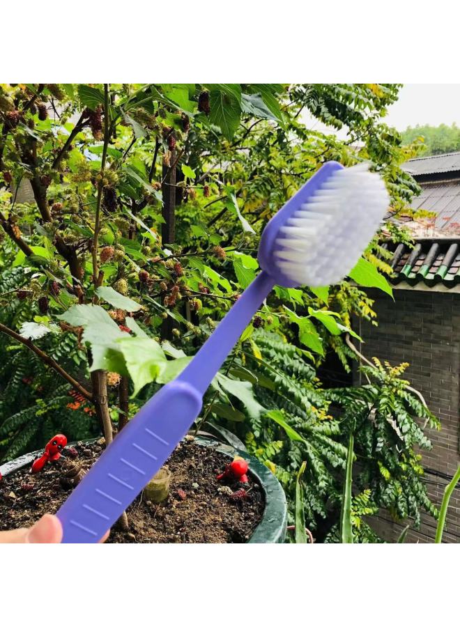 Large Toothbrush Shape BATHBRUSH Bath Scrub Back Large Toothbrush Hanging Bath Cleaning Soft Brush-Specifications:Yellow  - Image 5