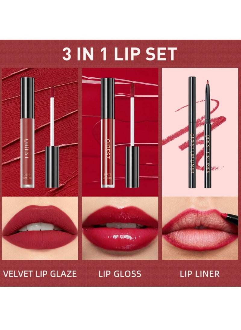 Matte Liquid Lipstick Lip Liner and Lip Gloss Set Long Lasting Waterproof High Pigmented Lip Colors Moisturizing Velvety Nude Lip Stain Make Up Gift Kit - pzsku/Z00FD4A7F11646C9C2CFDZ/45/_/1689335163/1aa28c76-b8ca-4a2e-9f6e-e4ab438c9384