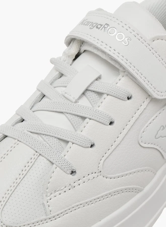 kangaROOS Women's Panelled Sports Shoes With Hook And Loop Closure