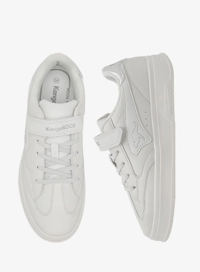 kangaROOS WHITE Women's Panelled Sports Shoes With Hook And Loop Closure for Women | Best Price UAE