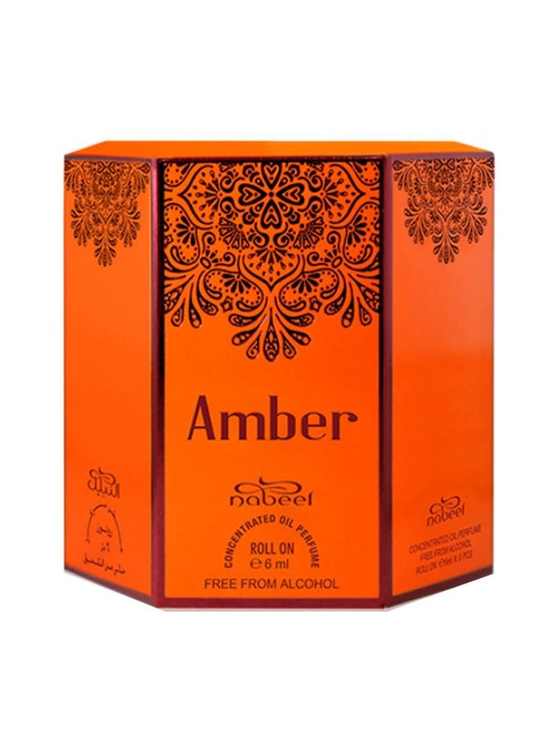 Nabeel 2 Pcs Nabeel Amber Alcohol Free Roll On Oil Perfume 6ML - Image 3