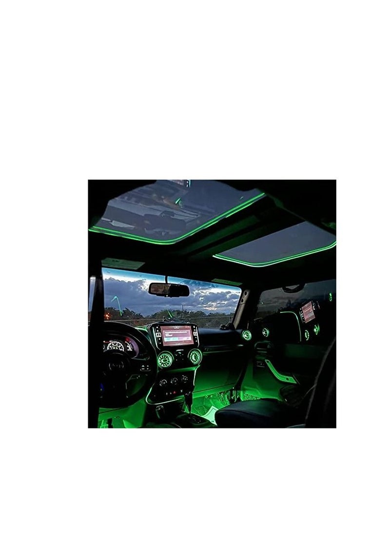 DMG TECH - Car Led Strip Lights, 16 Million Colors Rgb Car Interior Lights, with Music Mode, App Control and Timer Setting Ambient Lighting Kit, Scenes Optiongs and Color Diy Car Led Lights - Image 1