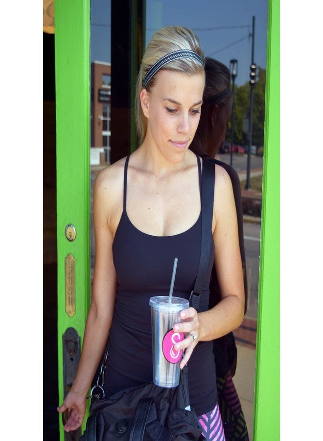 Sweaty Bands Womens Girls Headband - Non-Slip Velvet-Lined Sports Hairband - Paparazzi Black - Image 2