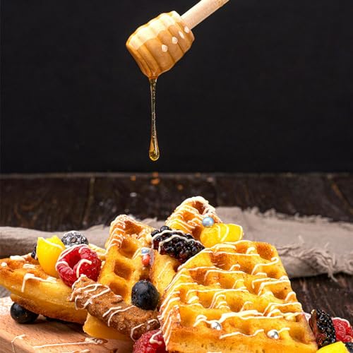 Ucheom Wooden Honey Dipper Sticks, 3Pcs Mini Honey Spoon for Honey Jar Dispense Mixing Stirrer - Image 4