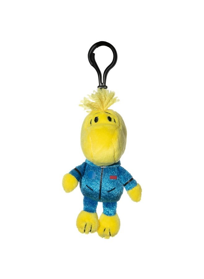 جينكس لعبة كليبسترز من فيلم سنوبي في الفضاء وودستوك ببدلة رائد فضاء زرقاء، 4 بوصات مع شماعات من القطيفة من سلسلة Apple Tv+ لمحبي الفئة العمرية 3 سنوات فما فوق - Image 1