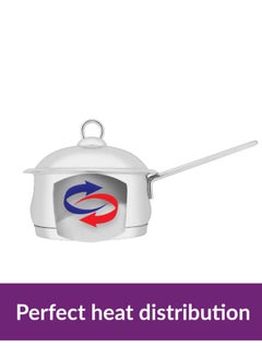 6 October Sauce Pan Elegant With Capsule Bottom &Lid Size 18Cm  - Image 4