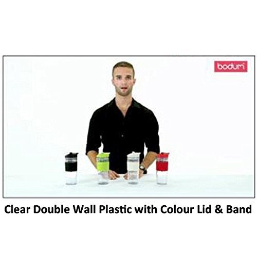 BODUM Plastic 11103-01S Travel Mug, Black, 0.35 Litre - Image 5