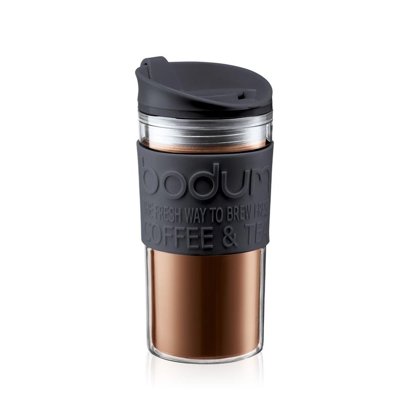 BODUM Plastic 11103-01S Travel Mug, Black, 0.35 Litre - Image 4