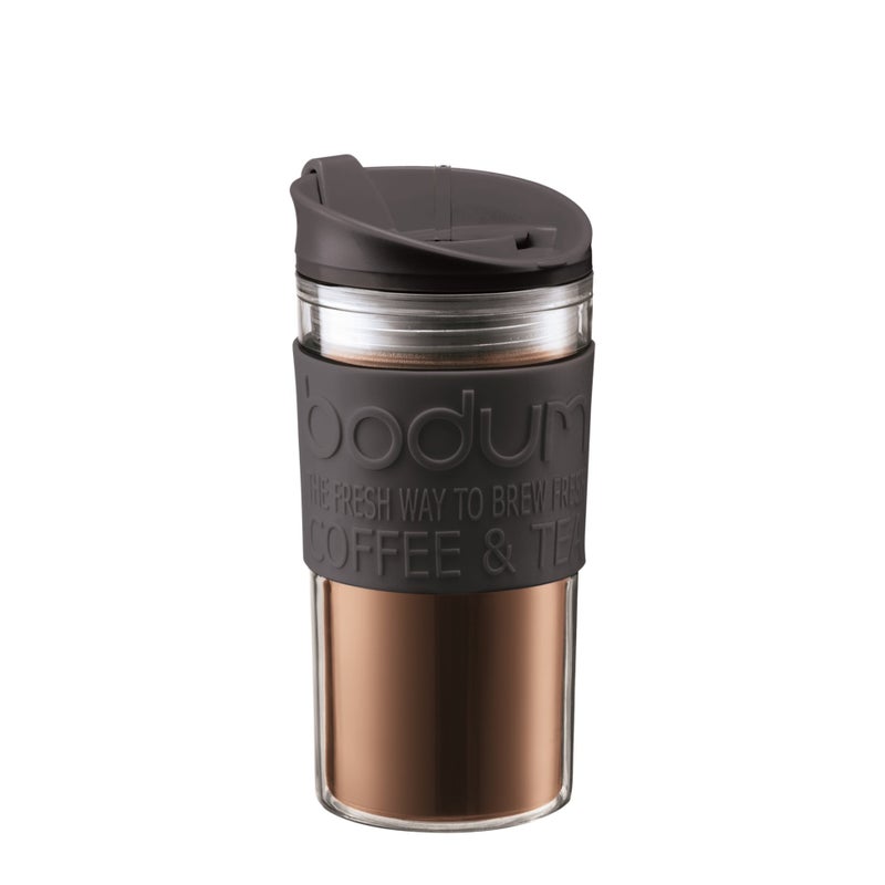 BODUM Plastic 11103-01S Travel Mug, Black, 0.35 Litre - Image 1