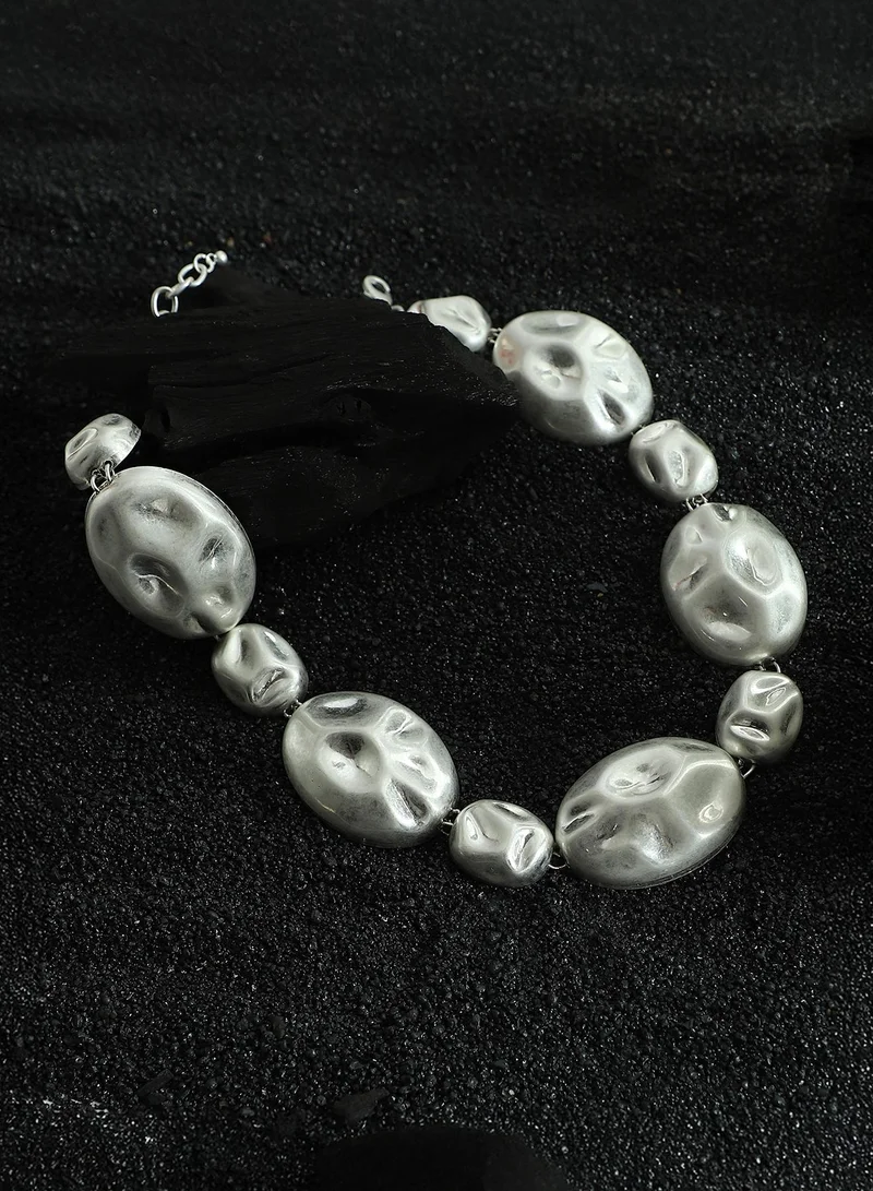 سوهي عقد نسائي صناعي بياقة مستطيلة مجوفة