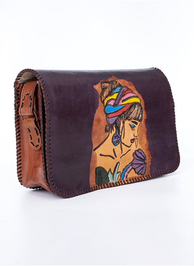 Sheer Fashionable Leather Crossbody Bag  - Image 2