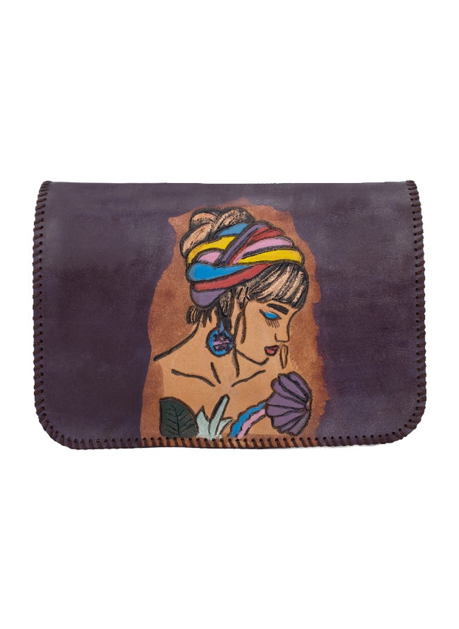 Sheer Fashionable Leather Crossbody Bag  - Image 1
