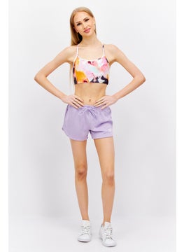 Reebok Women Sportswear Fit Training Short, Lavender  - Image 4