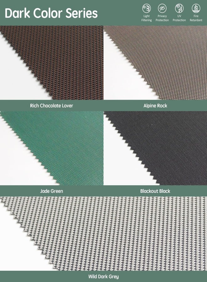 Yoolax Motorized Outdoor Shades Smart Blinds Compatible with Alexa Google, Remote Control Sun Shades Smart Blinds for Porch Patio, Fabric Sample (Multicolor) - Image 4