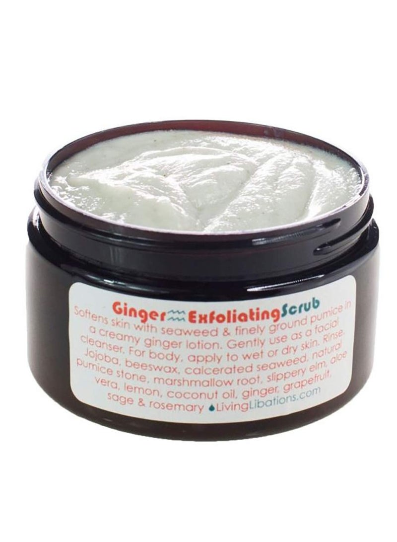 Living Libations - Natural Ginger Body Scrub | Natural, Plant-Based, Clean Beauty (4 oz | 120 ml) - Image 1