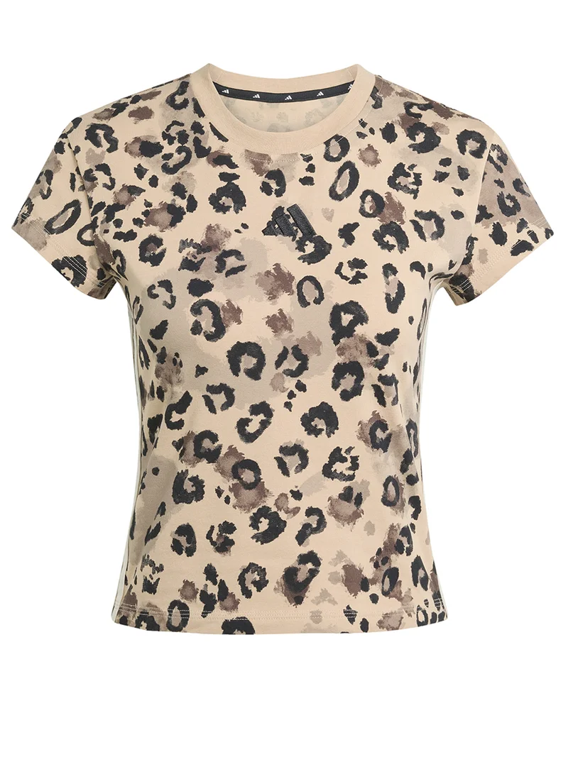 Adidas Animal Print 3-Stripes T-Shirt
