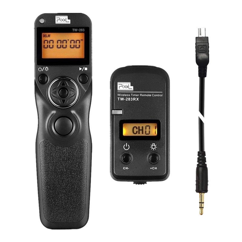 Pixel Timer Shutter Release Remote Control TW283-DC2 Remote Release for Nikon Z7 Z7II Z6 Z6II Z5 D5600 D3300 D5000 D5100 D5200 D5300 D5500 D90 D7000 D7100 D7200 D7500 D780 D610 D750 P7700 P7800 - Image 1