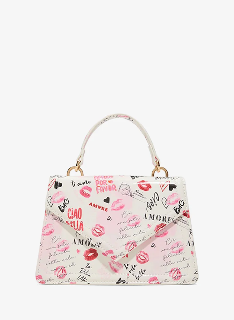 ALDO BELLAVITA Printed Top Handle Bag
