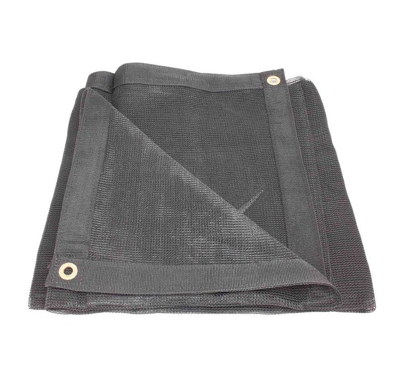 Mytee Products Mytee Products 12x26 Black 70 Shade Mesh Tarp for Outdoor wGrommets  6 Oz Extra Durable Heavy Duty Mesh Tarps for Dump Truck Rolloff Trucks  Mesh Shade Net Cloth for Sun Plant Patio 