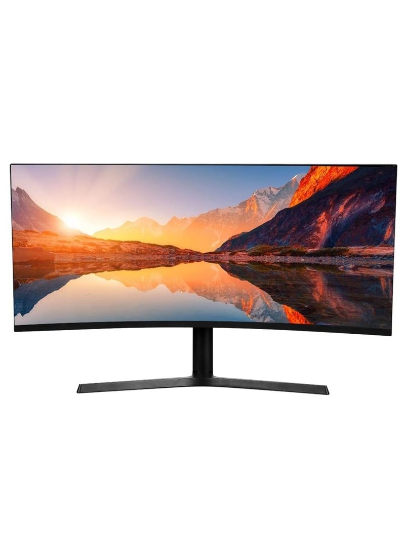 34 Inch WQHD Curved Monitor, 165Hz, 4K,VA, AMD FreeSync, Height Adjust PC Monitor, 1ms (MPRT), Curve 1500R, FreeSync Premium, LED Display High Contrast Ratio HDMI & DP Interface 10 bit Color Wide View