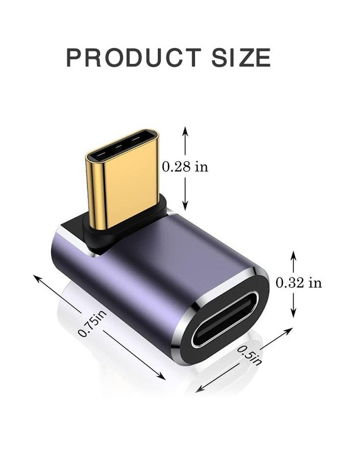 SUNDAREE الناقل التسلسلي العام محول جيم زاوية 90 درجة موصل الناقل التسلسلي العام ، مع 40 جيجابت في الثانية PD 100W 8K 60Hz شحن الفيديو ، متوافق مع 4 ماك بوك برو / الهواء التبديل VR - Image 2