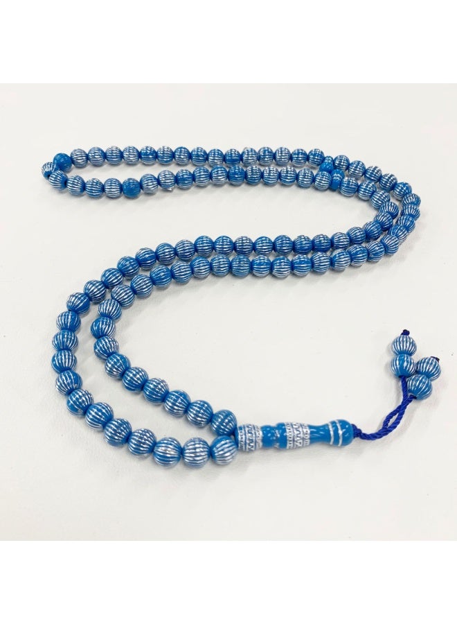 NIBEMINENT 99 Muslim Prayer Beads Sky Blue/7mm 