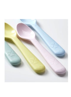Kalas Set of 4 Fade Proof Easy Cleaning Colourful Feeding Spoons For Baby  Multicolour  - Image 2
