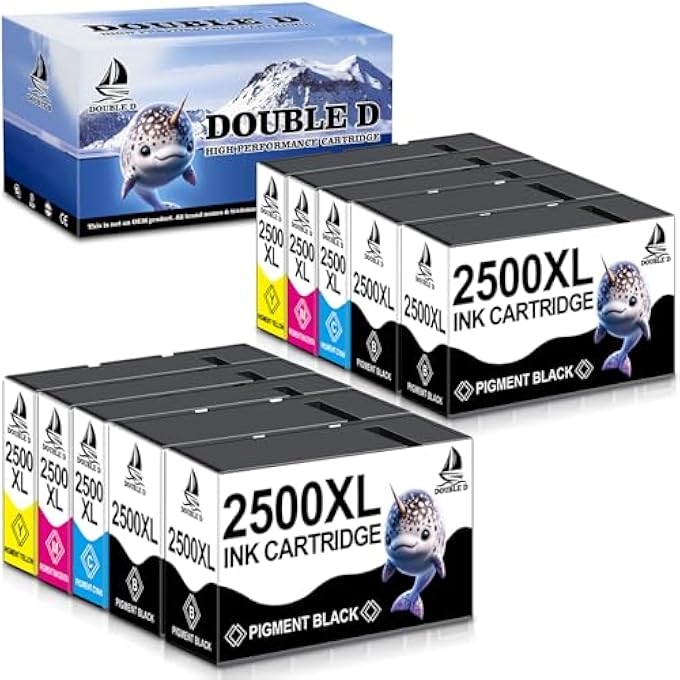 PGI-2500XL FOR CANON 2500XL PRINTER CARTRIDGES COMPATIBLE WITH CANON MAXIFY IB4050 IB4150 MB5050 MB5155 MB5300 MB5350 MB5400 MB5450 MB5455 (PACK OF 10) - Image 2