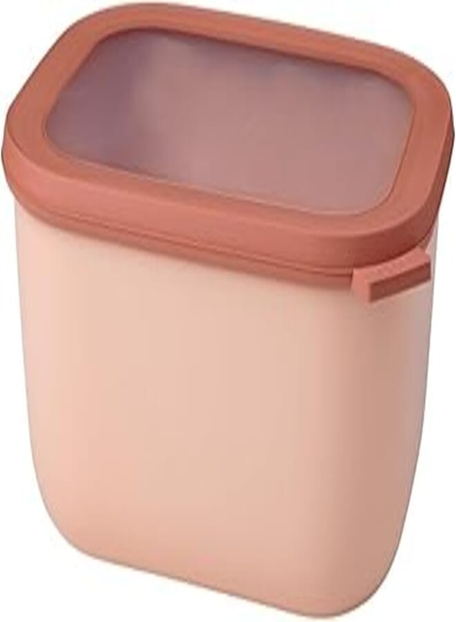 Mepal – Multi bowl Cirqula 3000 ml rectangular Nordic blush – Food storage container with lid – Airtight storage box for fridge & freezer, microwave container & serveable dish – Diswasher-safe