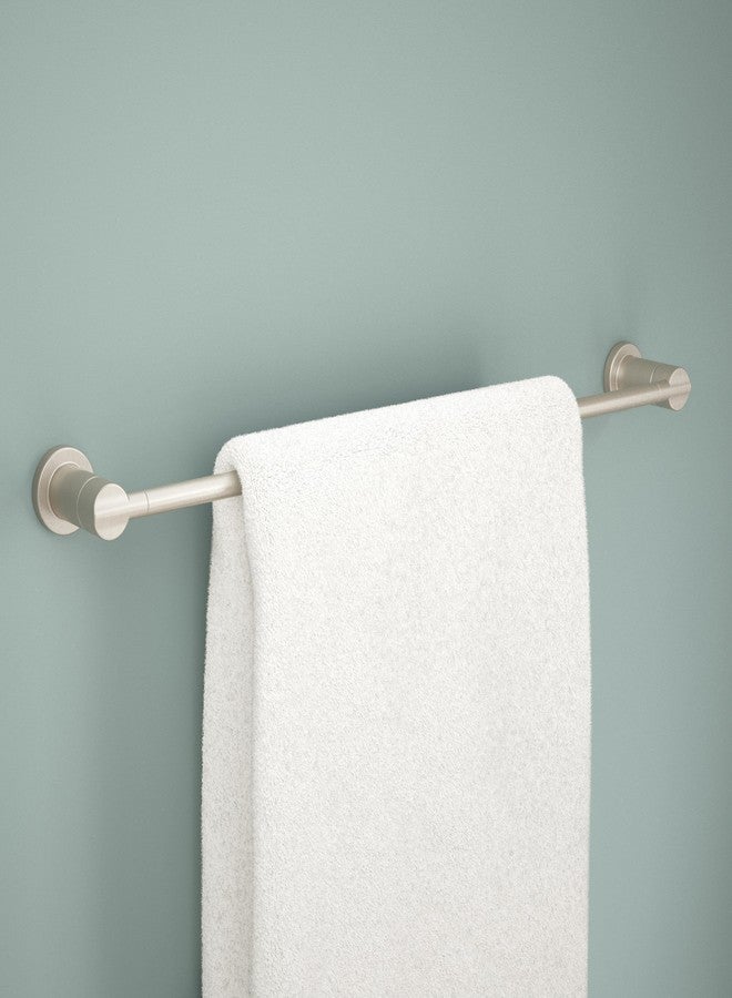 دلتا حامل مناشف دلتا نيكولي (عبوة واحدة) مقاس 18 بوصة مع حامل مناشف قابل للتمديد 6 بوصات للحمام، نيكل مصقول، حامل مناشف حائطي قابل للتمديد من 18 إلى 24 بوصة، مثبت على الحائط NIC18-DN - Image 3